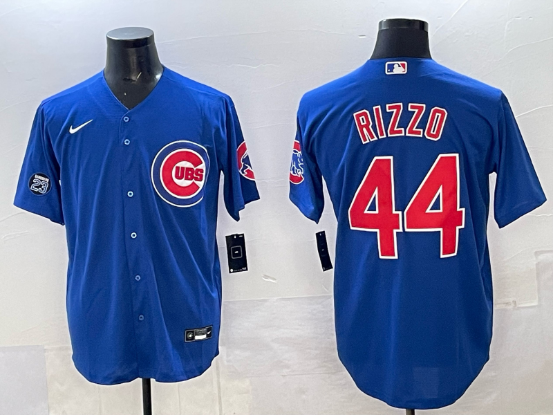 Men Chicago Cubs #44 Rizzo blue Nike MLB 2025 jersey 0098->chicago cubs->MLB Jersey